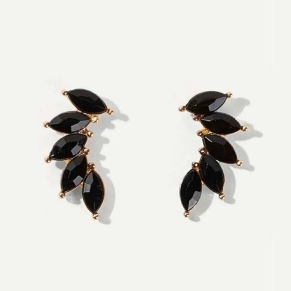 NWOT Nightfall Black Crawler Earrings
